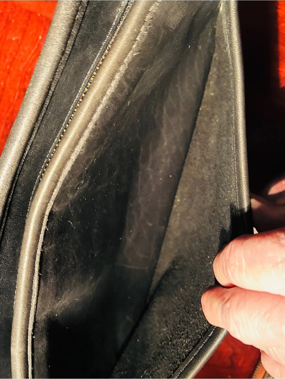 Vintage Coach 80’s-90’s Black Leather Messenger Crossbody Bag